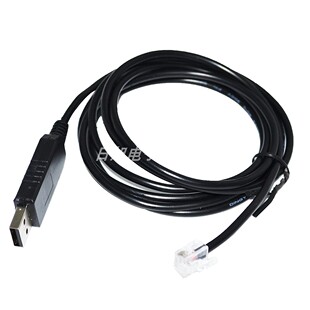 FTDI USB转RJ11 6P4C 基恩士Keyence KV系列PLC与PC RS232通讯线