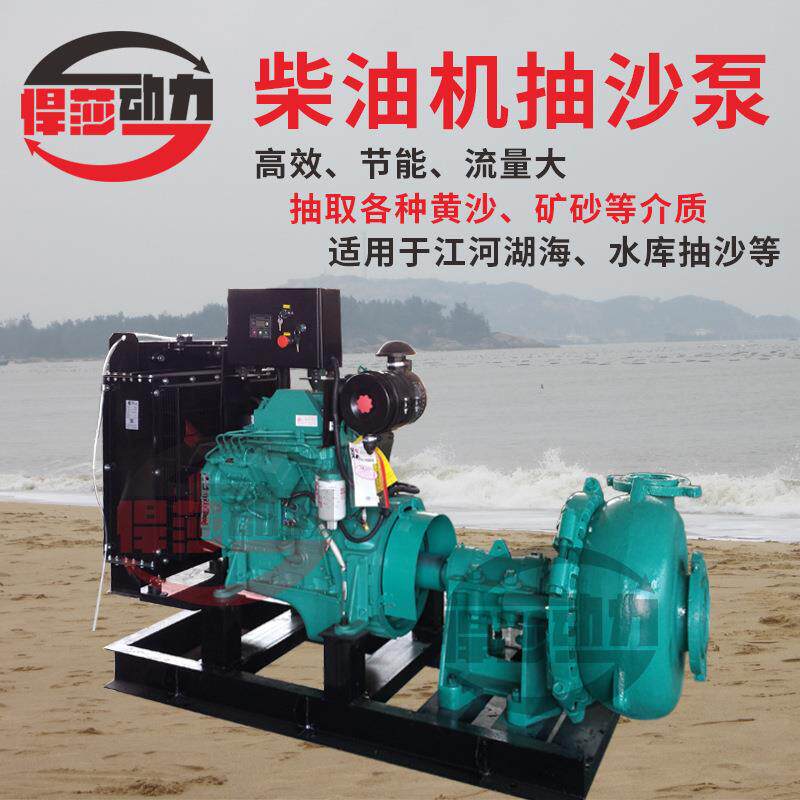 现货悍莎河道抽沙泵柴油机抽沙泵粪池泥浆河底清淤污水泵