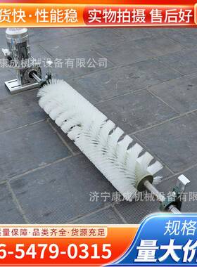 皮带机滚刷清扫器B1000型尼龙钢丝刷输送带P型聚氨酯清扫器