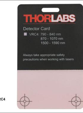 Thorlabs索雷博VRC4近红外观察卡790-840nm870-1070nm1500-1590nm