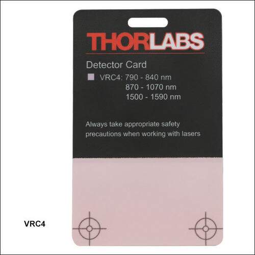Thorlabs索雷博VRC4近红外观察卡790-840nm870-1070nm1500-1590nm