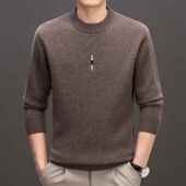 全领羊毛男毛士打底半高领加厚羊毛衫 KK款 圆%纯羊新毛衣 9509 冬季