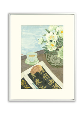 【新品限时捡漏】国朝艺术家黄峰霞《月夜泛舟》限量版画