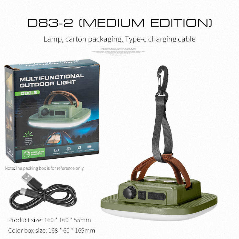 led户外野营挂钩充电收纳长续航摆摊钓鱼帐篷天幕露营灯