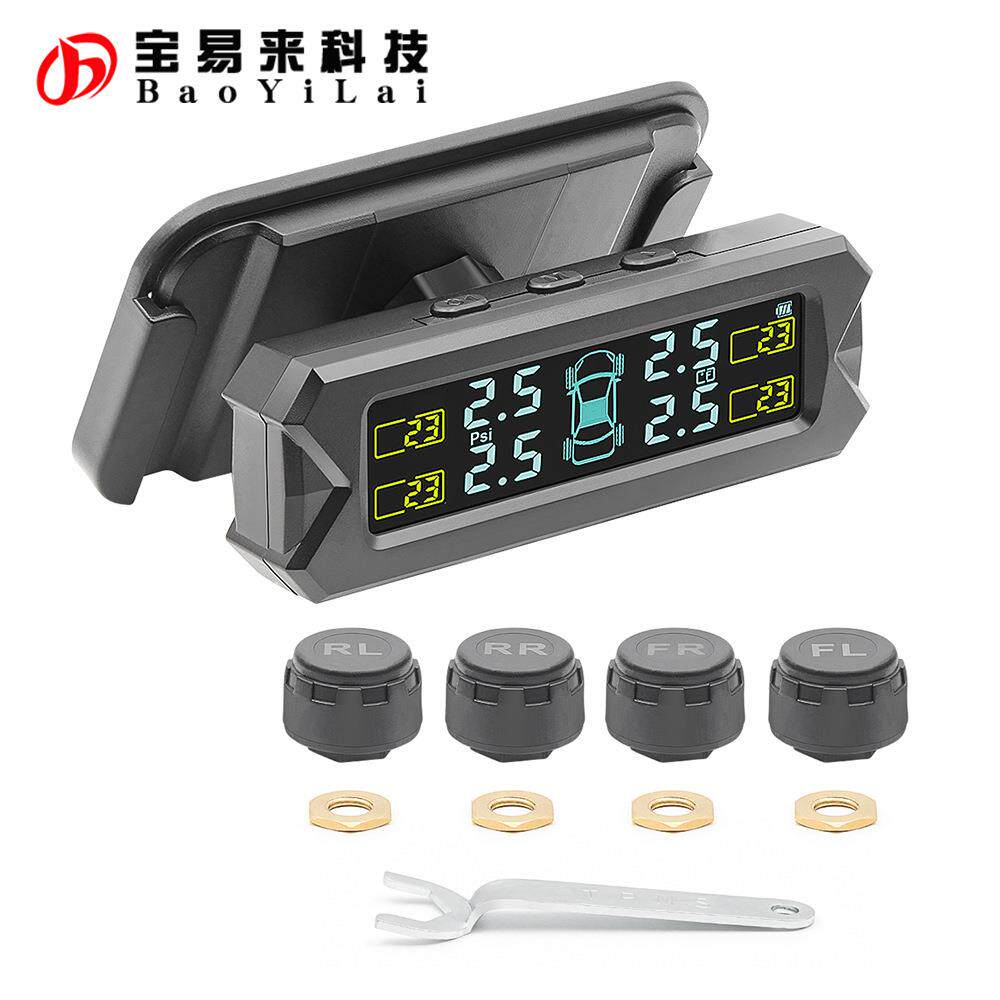 汽车前挡光伏 太阳能自充电 外置胎压监测 带显示屏 car TPMS