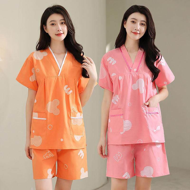 洗浴汗蒸服2026新款女纯棉加大码高档桑拿按摩服浴服足疗胸部双层图片