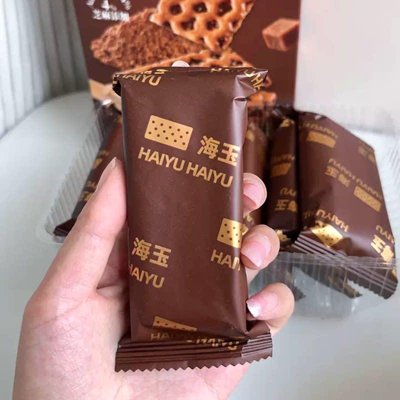 焦糖夹心饼干海玉蜂巢脆红糖焦糖夹心饼干160g独立小包山西特