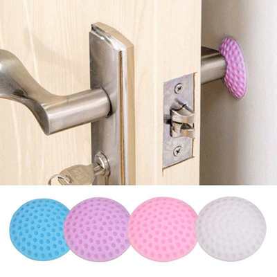 Rubber Door Stopper Wall Protector Doorknob Protective Shock