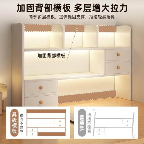 实架木桌面置物书桌上书架G816A家用简易收纳架子办公式多小型立