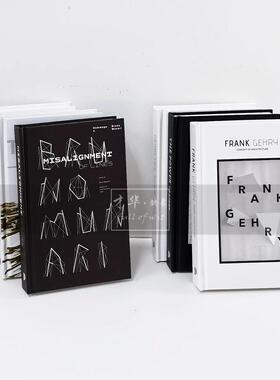 简约英文可翻页装饰真书样板间样品屋展示中心艺术软装饰品彷真书