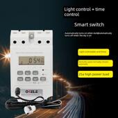 光控时控开关220V路灯自动光感定时控制器KG 3微电脑智能感应开关