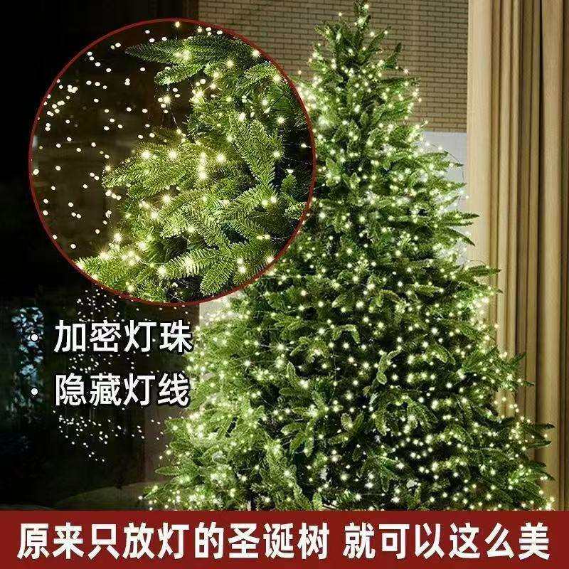 圣诞树灯串新款防水家用星星灯藤条彩灯LED小灯氛围装饰挂件