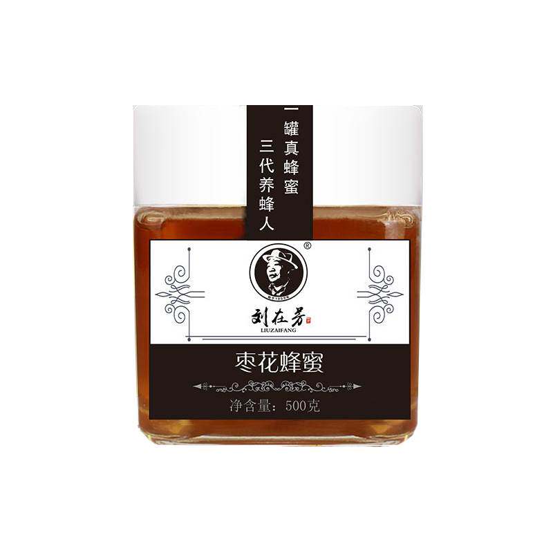 刘在芳枣花蜂蜜枣花蜜500g 瓶装正品无添加天然原蜜