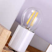 壁灯木艺灯LED灯创意简约复古壁灯餐厅酒吧理发店服装 灯