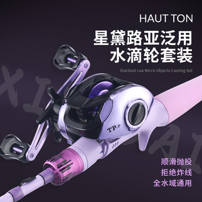 皓顿星黛微物路亚竿泛用超软实心便携溪流杆马口远投纺车轮套装