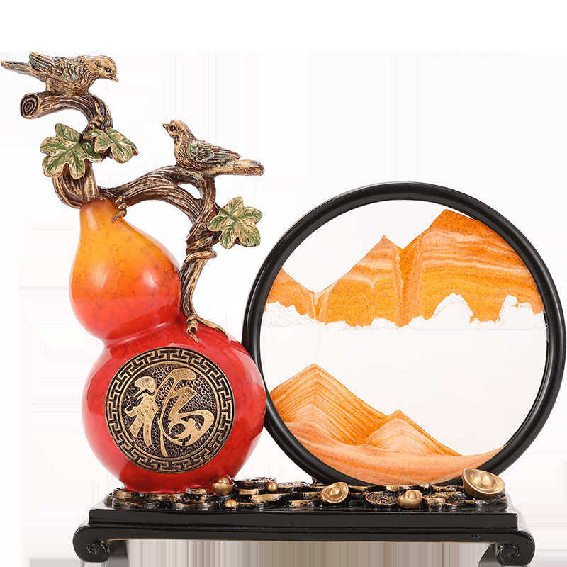新中式创意流沙画沙漏葫芦摆件客厅玄关电视柜酒柜办公室高档装饰,家居饰品,装饰摆件,淘宝优惠券,粉丝福利购,淘宝优惠卷
