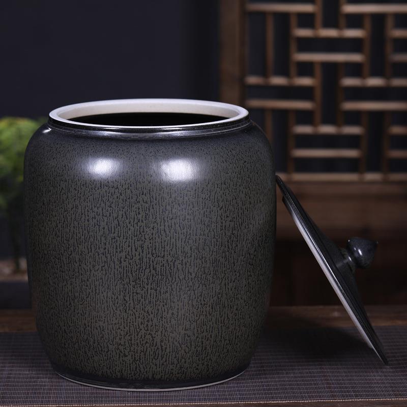 陶瓷米缸储水缸油缸20斤30斤50防潮防虫家用带盖米桶储物D&温州D&