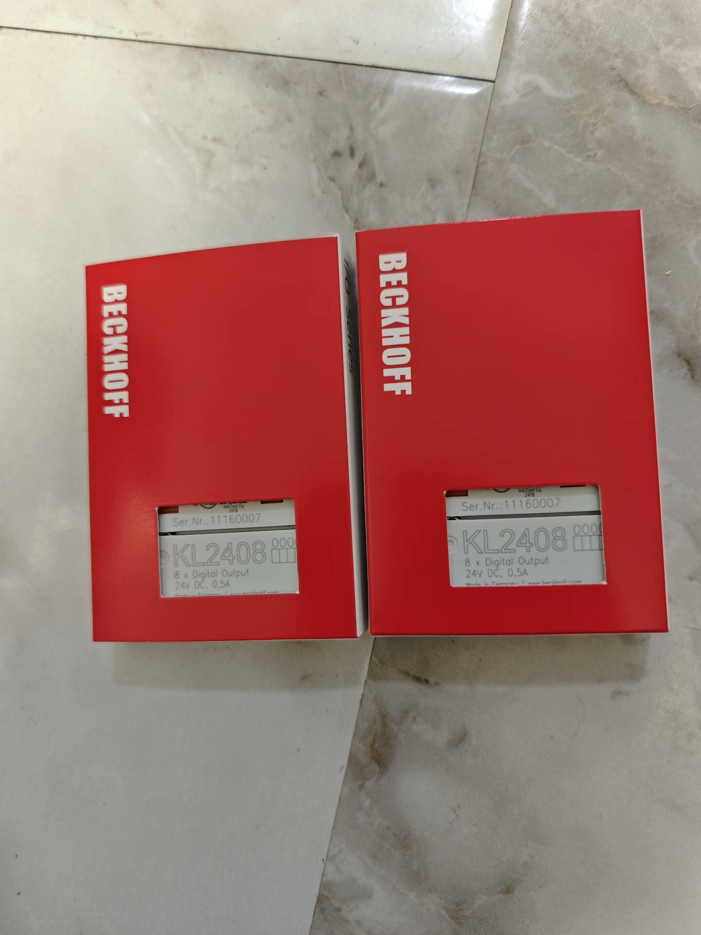 倍福KL2408模块，8路数字输出，24V DC供电，0.5