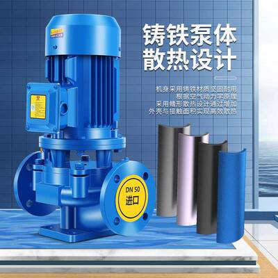IRG立式道泵冷压NOM热水抽水泵农管灌溉用增泵变频循环水泵