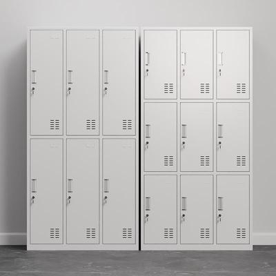 员工更衣柜收纳柜办公室69多门铁皮柜子健身房带锁换衣柜工厂鞋柜