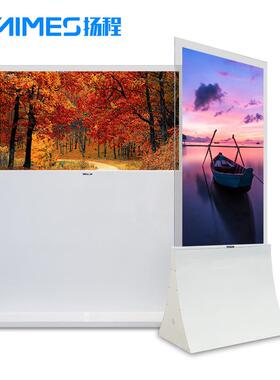 55寸OLED自发光柔性双面屏落地立式透明橱窗屏幕高清广告刷屏机