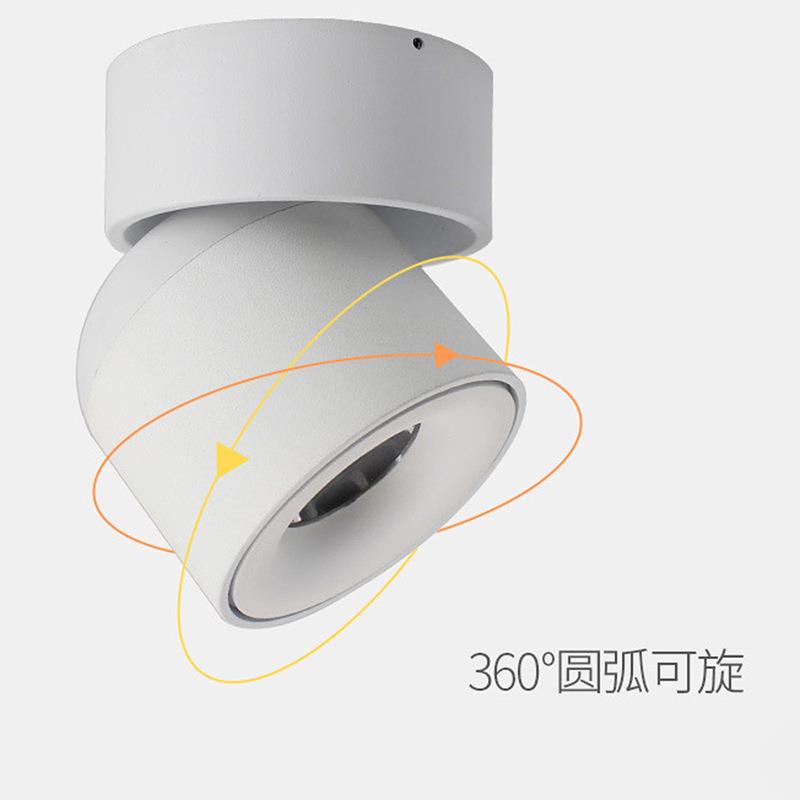 led明装筒灯象鼻灯7W10W12W服装店射灯商场酒店照明可旋转调角度