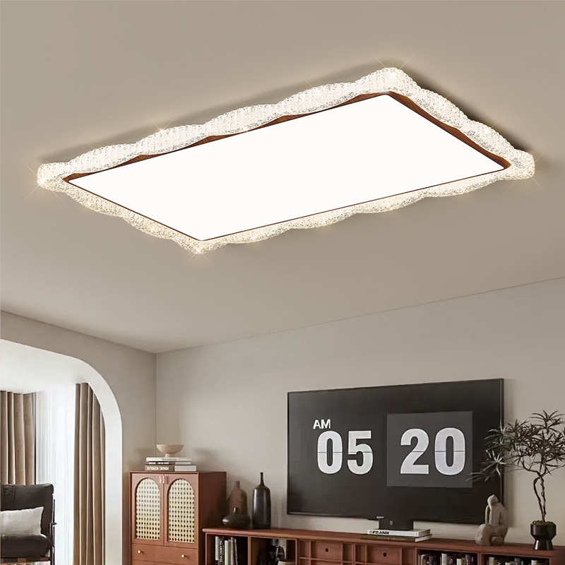 创意简约现代客厅灯轻奢浪漫高级感护眼大气大厅主灯具水晶吸顶灯