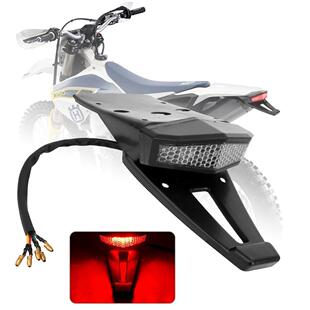 Motorcycle Tail Light With Bracket Universal LED Rear Tail S