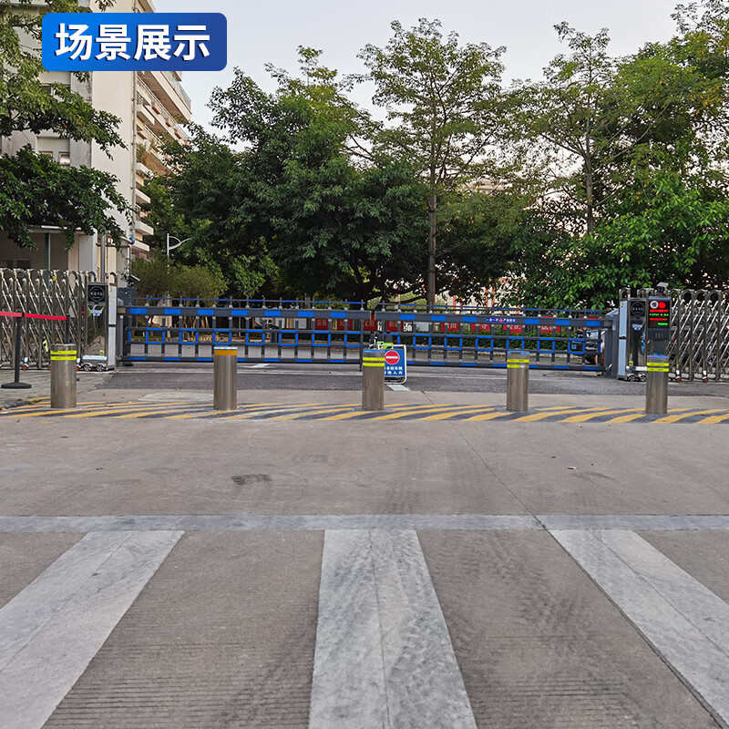 启功学校防撞升降柱遥控电动升降立柱校园全自动升降路桩阻车路障