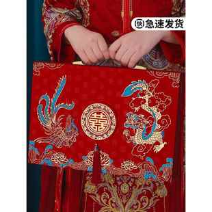 订婚彩礼钱盒子礼金箱结婚聘礼大红包现金礼盒婚礼10万提亲装钱箱