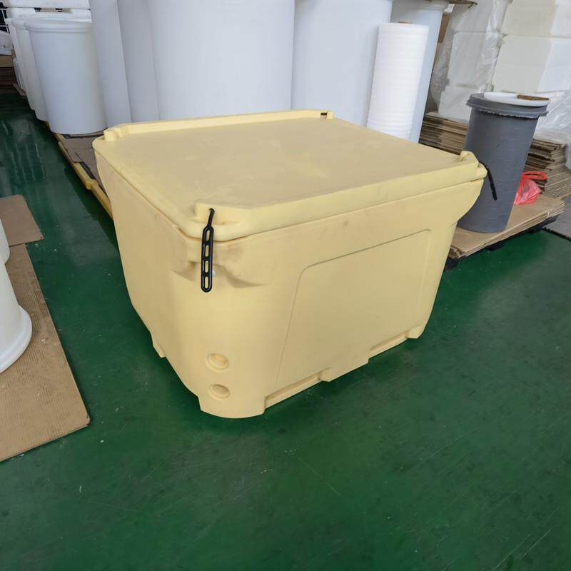 双层保温箱水产活渔虾食品保鲜运输冰桶耐用660L滚塑异形