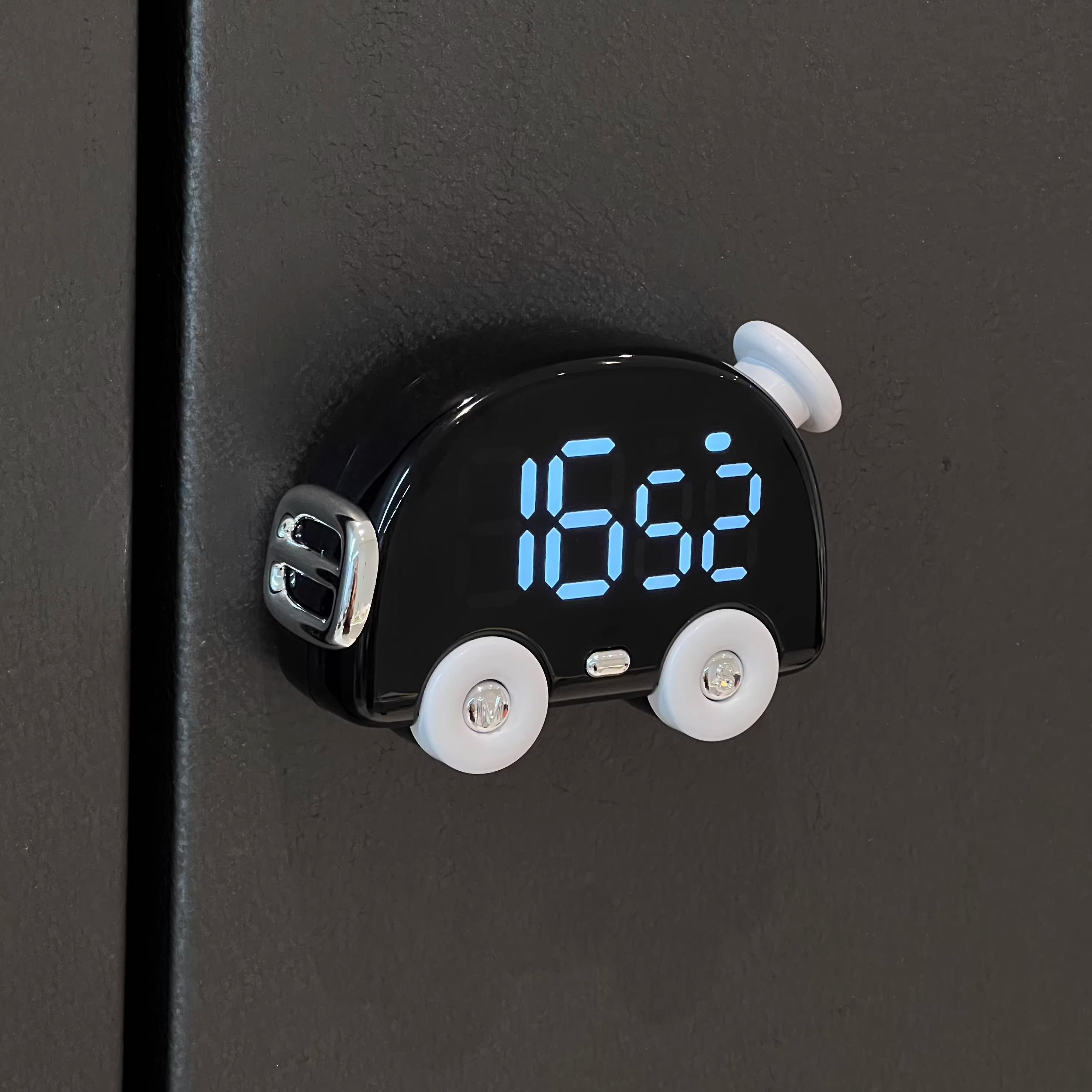 小汽车机械时钟定时器厨房时间计时器可磁吸定时闹钟自律提醒神器