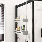 浴室置物架淋304淋浴房浴洗手间不锈冲钢凉挂篮免打房孔卫生间收