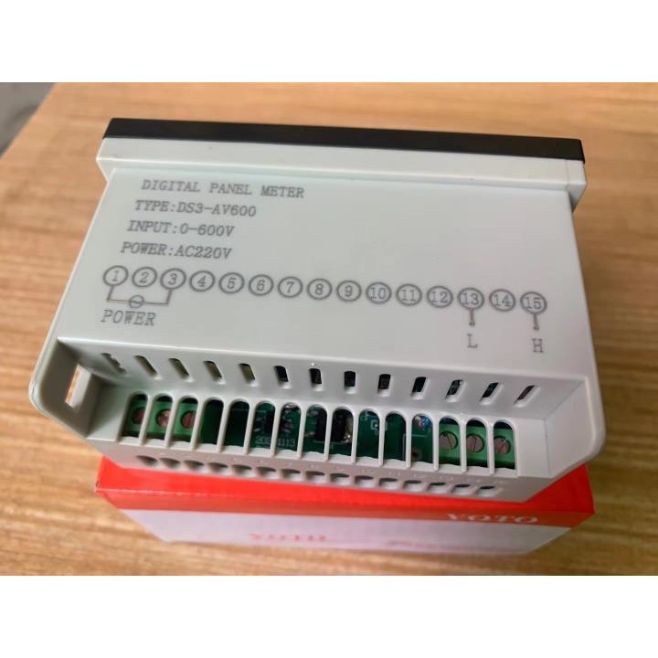 北崎YOTO 新款超短壳数显交直流电压表电流表 DS3-AV600