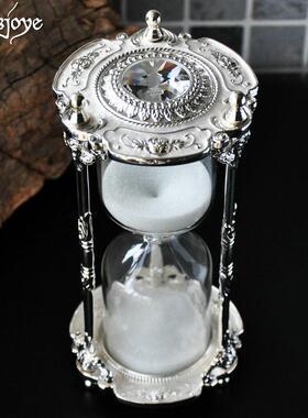 幻辰金属沙漏15分钟计时器创意摆件家居装饰品书房桌面工艺礼品摆