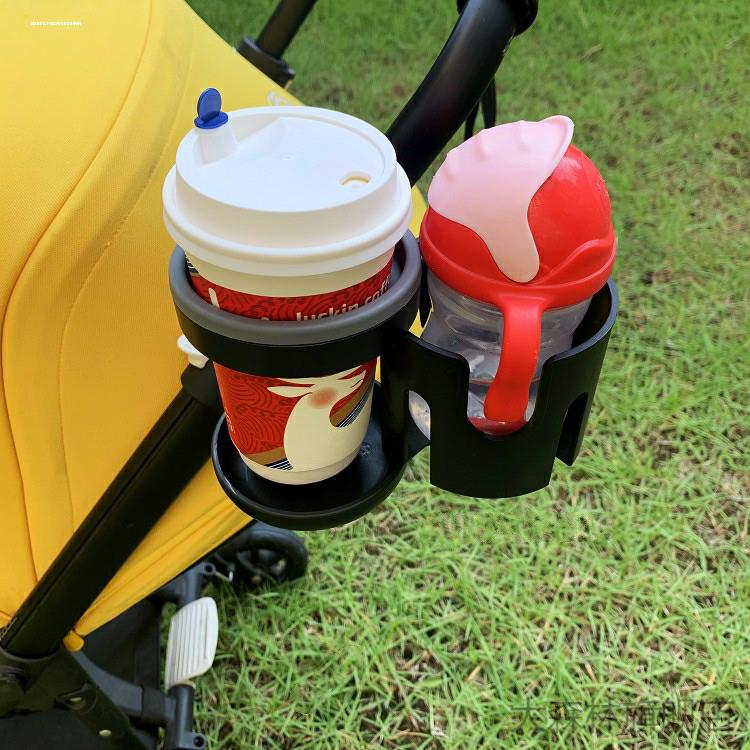 适用二合一F2水杯架爱贝丽奶瓶JOYBI旅行车骑行combi婴儿车杯架