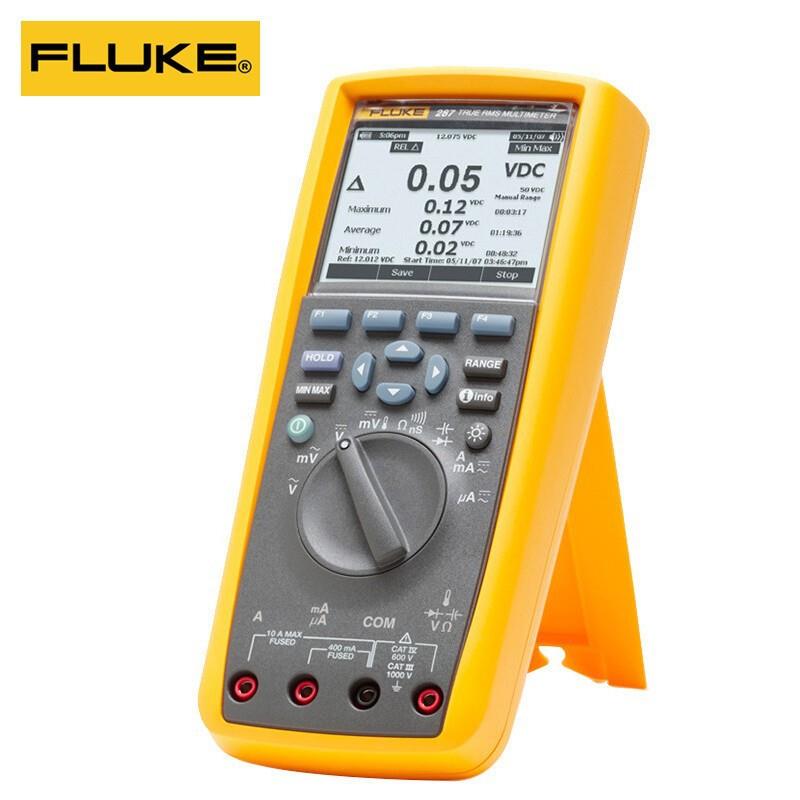F287C真有效值电子记录万用表F289C高精度多功能数字万用表