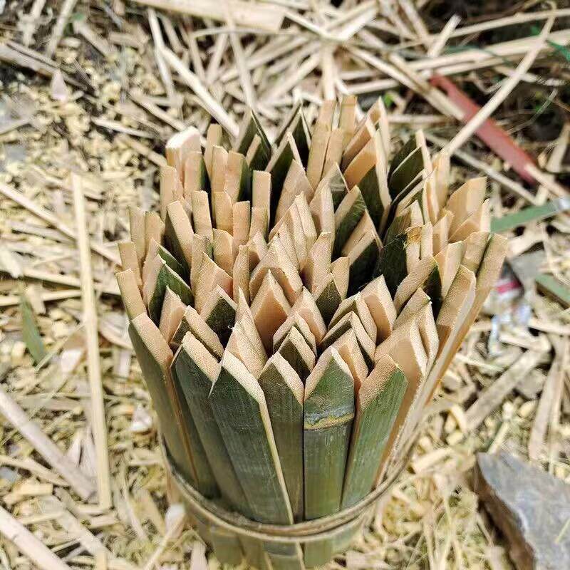 片桩工地放样用地竹插竹片子测EFH量竹竹桩工程尖头毛测绘竹片毛