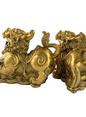 貔铜貅金钱貅貔JOJ铜摆件器工艺品