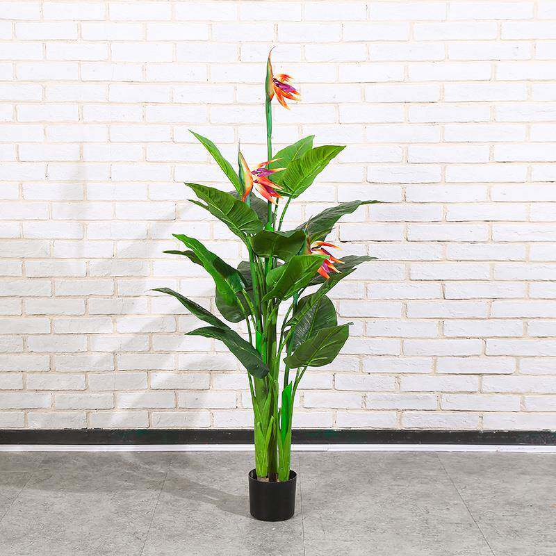仿真花仿真植物天堂鸟盆栽红掌马蹄莲鹤望兰盆客厅装饰摆件
