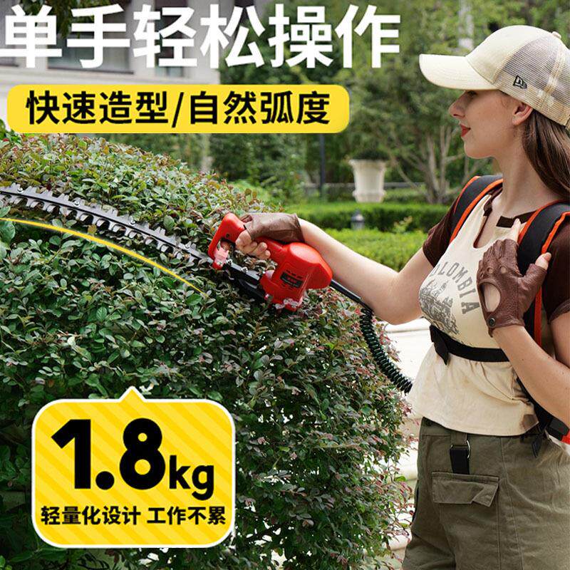 新款直销电动绿篱修剪机园林绿化树枝剪刀单手球形充电式修枝剪锂