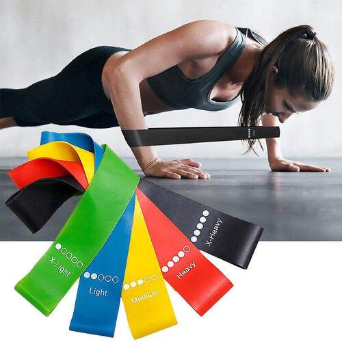 Yoga Resistance Rubber Bands Fitness Gym Sport Elastic Band