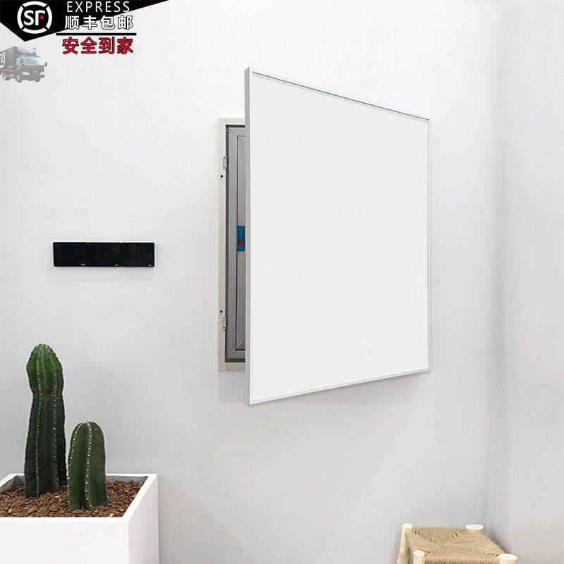 纯白色铝合金电箱电闸箱遮挡门饰画 画可开 关门消防箱消防栓遮盖