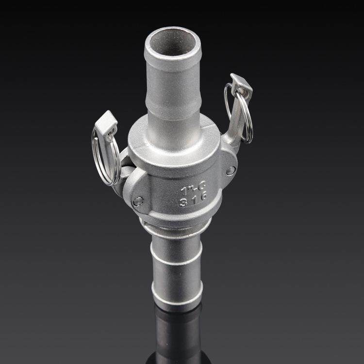 04不锈钢快速接头卡扣式cedf型扳把式活接12寸46分水管水泵