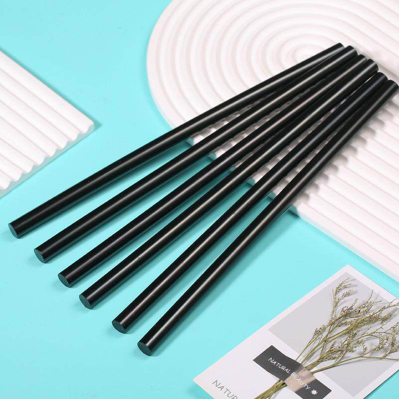 【】/11mm7高粘高热熔GSC胶棒纸速箱塑料手工DIY黑色热熔胶胶棒温