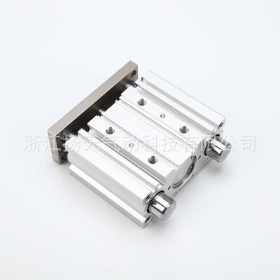 三轴带导杆MGPM系列缸径80X150新款薄型三杆气缸气动新型长寿命