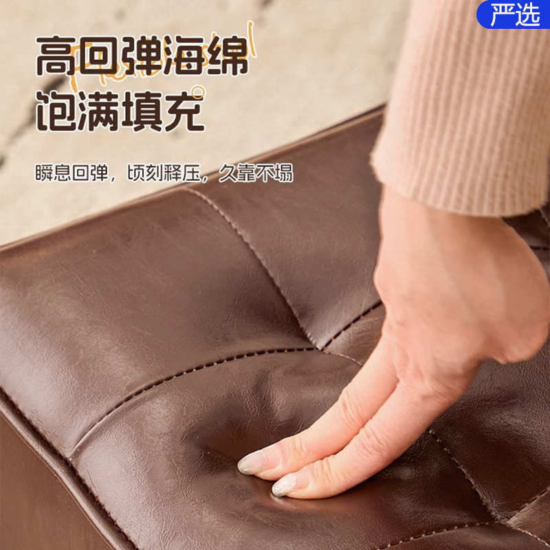 有茶几客厅换鞋沙发凳子小椅子小万向矮凳轮滑轮木质靠背加厚家用