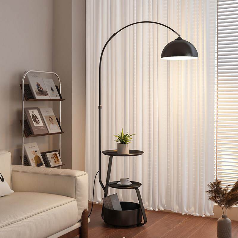 钓鱼灯落地灯客厅新款沙发旁边几氛围高级感法式中古现代置物台灯