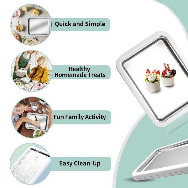 Ice Cream Maker Rolled Ice Cream Maker Instant Gelato Pan