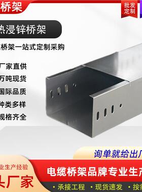 热浸锌电缆桥架厂 钢制电站线桥电架 槽式式梯防火家喷塑金属OKU